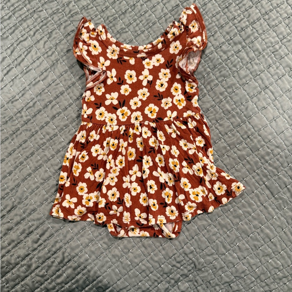 Little Sleepies Mocha Blossom Twirl with Bodysuit